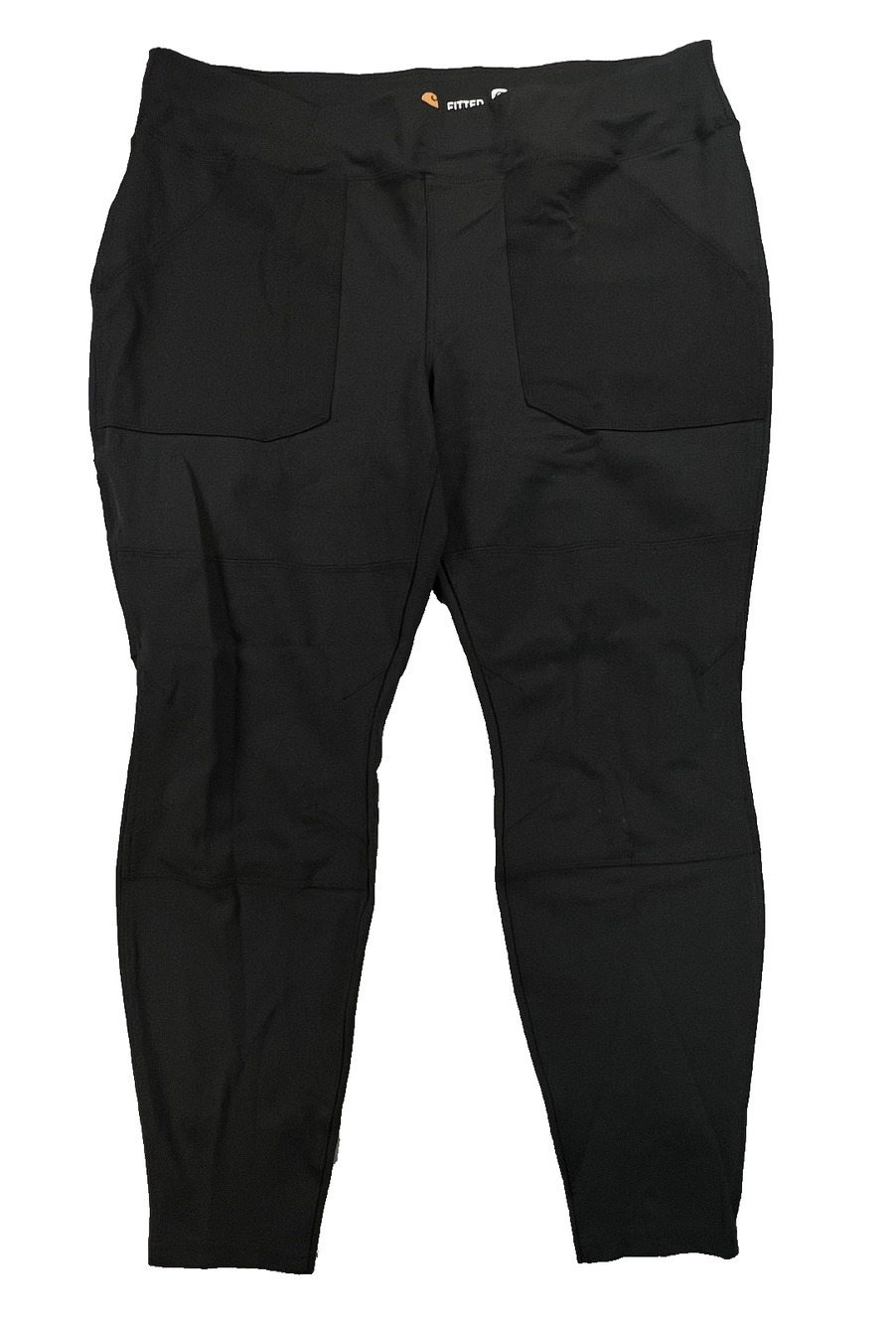 Carhartt Force Fitted Black Midweight Utility Work Leggings (Plus 1X - 16W/18W)